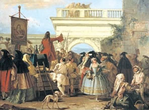 Giovanni Domenico Tiepolo Venezia 1727-1804 Olio su tela, 80x109, 1756 Museo Nazionale d'Arte della Catalogna, Barcellona